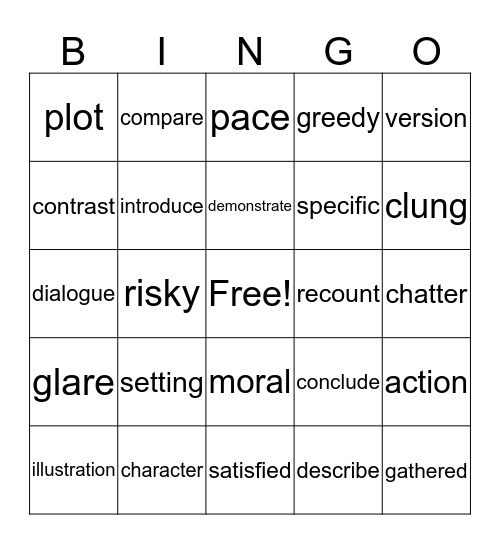 Language Club Review Bingo Card