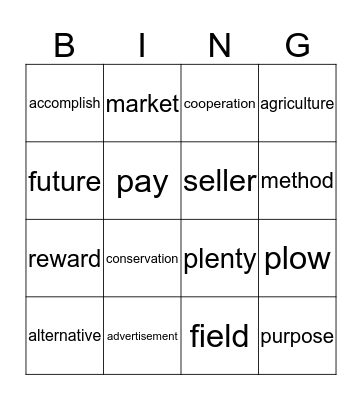 GR3 Unit4 P1&2 Bingo Card