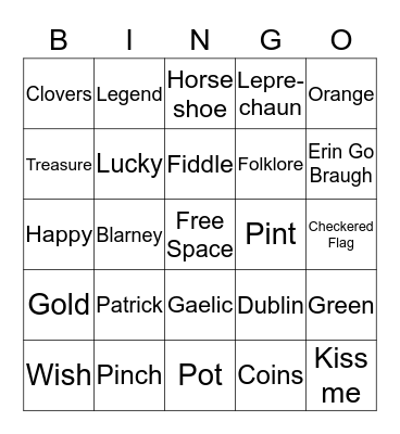 Celebrate St. Patrick's Day! Bingo Card