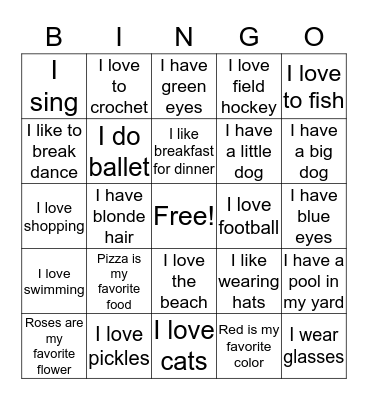 God made me special! Bingo Card