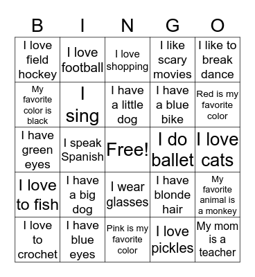 God made me special! Bingo Card