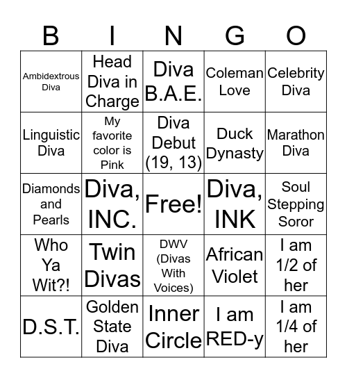 HTCAC BINGO! Bingo Card