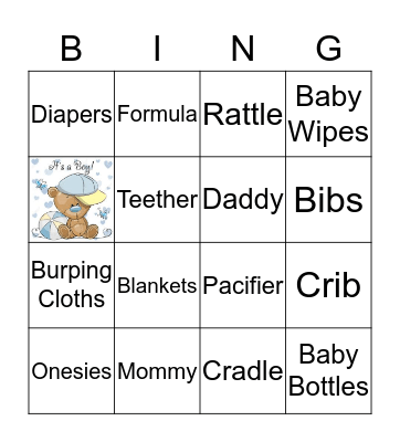 BABY BINGO Card