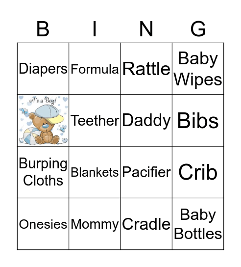 BABY BINGO Card