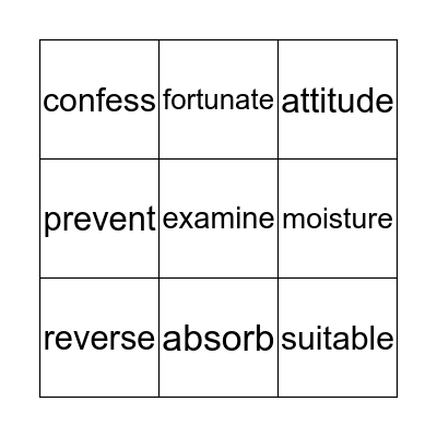 I Got the Flu Bingo Card