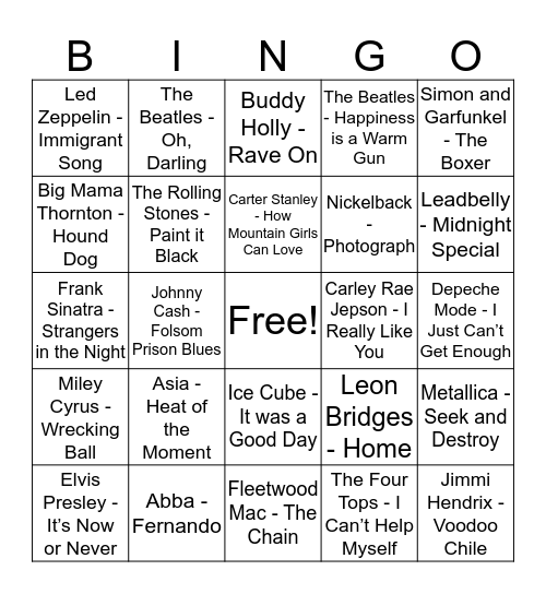 RICKY DIAMONDS PLAYS BINGO  Bingo Card