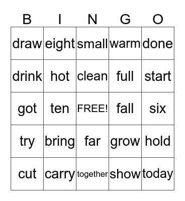 Pot of Gold Club Bingo Card