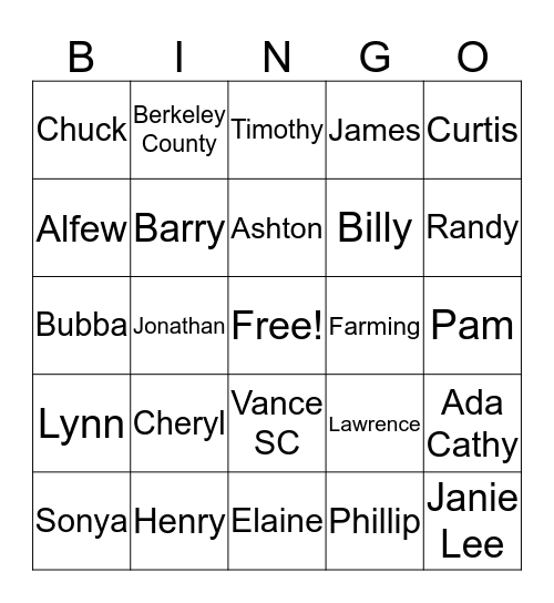 WINNINGHAM BINGO Card