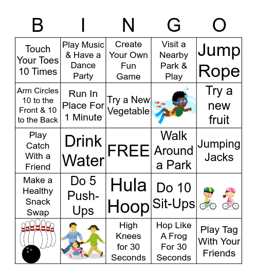 Summer Fun Bingo Card