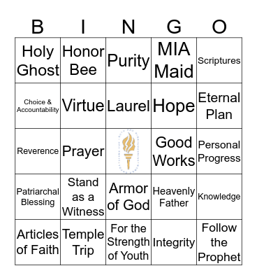 Young Women Bingo Card