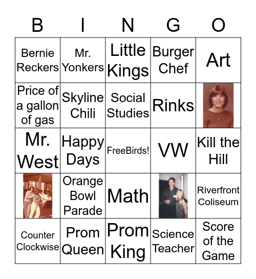 MHS Class of 79 Bingo Card