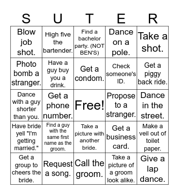 GET. KELLY. WEIRD Bingo Card