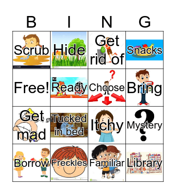 Book One and Two Reading Club Bingo Card