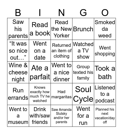 Zeelens Bingo Card