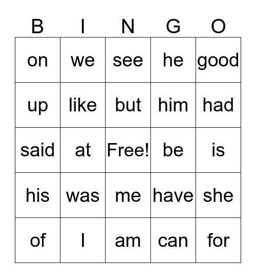 Unit Three & Four Bingo Card