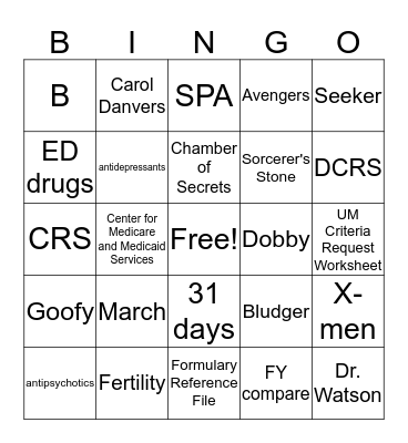 ClinOps Trivia Bingo! Bingo Card