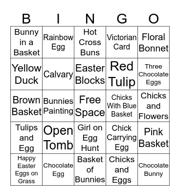 EASTER Bingo Card