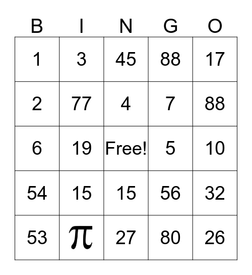 Summer Bingo! Bingo Card