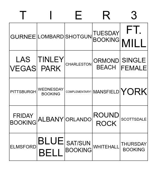 BINGO Card