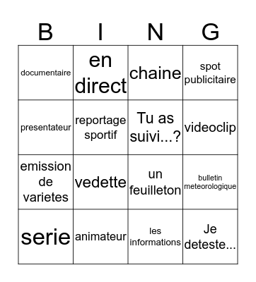 9-2 voc Bingo Card