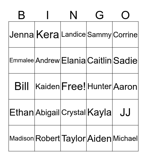 WINNINGHAM BINGO Card