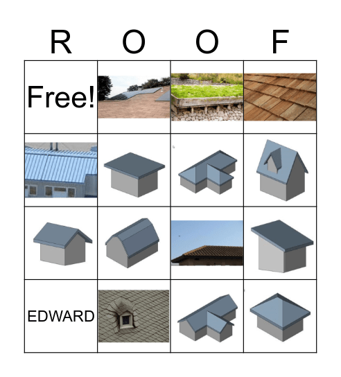 ROOF Bingo Card