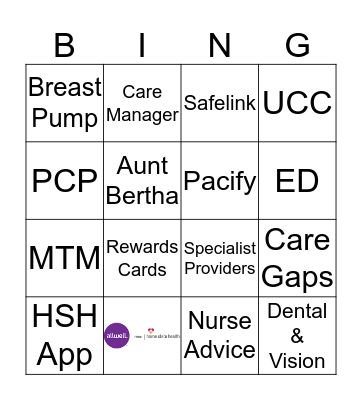 HSH Benefit Bingo Card