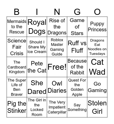 BOOK FAIR BINGO Card