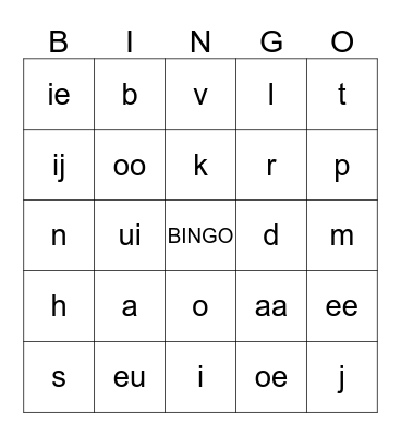 Bedankt groep 3! Groetjes Michelle Bingo Card