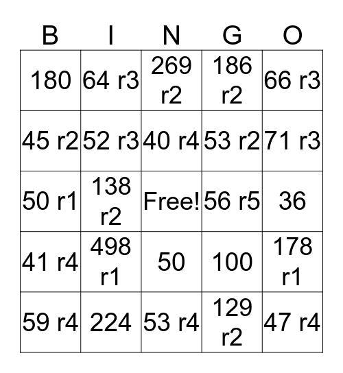 Manuel's Bingo Card