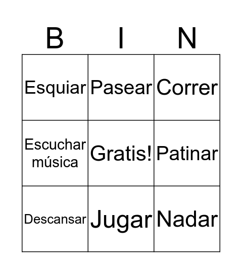 Bingo Card