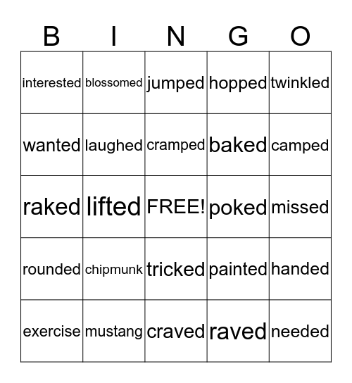 ed-challenge Bingo Card