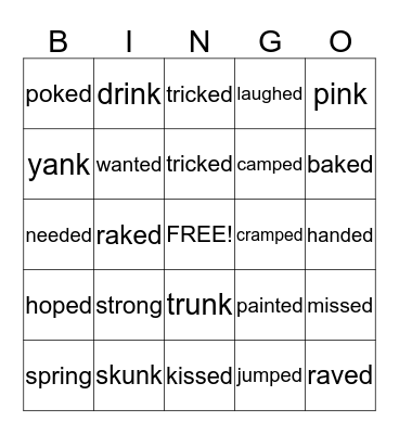 ed Bingo Card