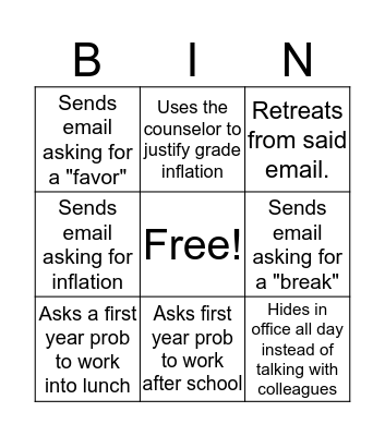 Ana Farina Bingo Card