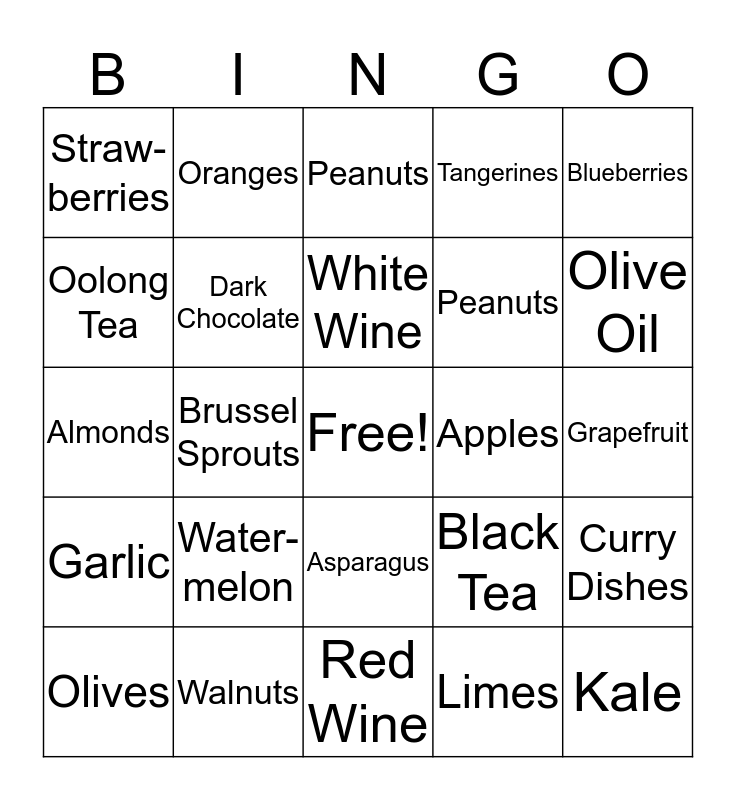 think-healthy-bingo-card