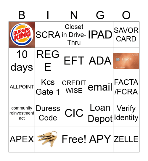 Compliance Bingo Card