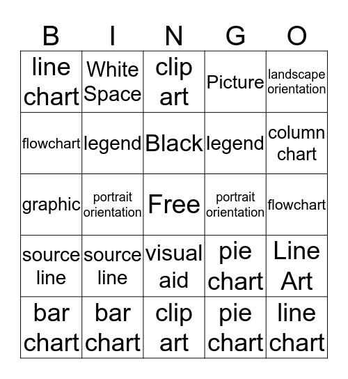 Graphics & Visual Aids Bingo Card