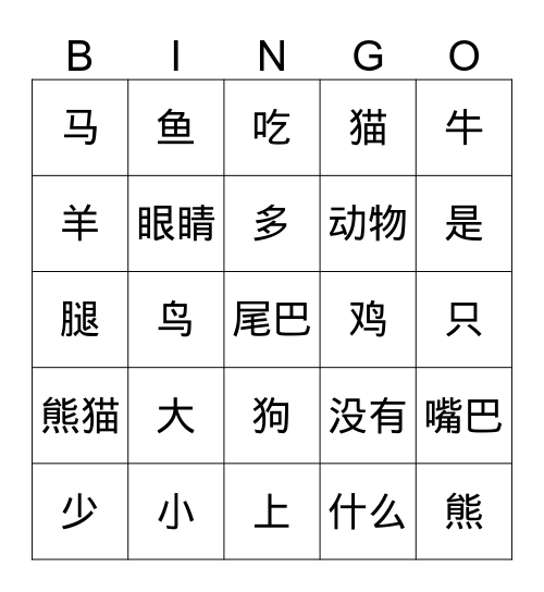 KNN Q3 Must Know Bingo Card