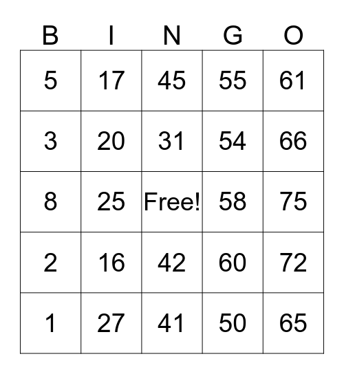 Noite premiada da conferencia Sto Antonio Bingo Card