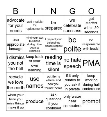 JIANNAS BINGO CARD (; Bingo Card