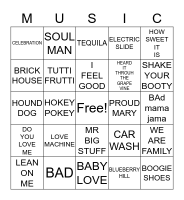 RETRO BINGO Card