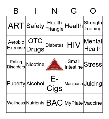 HEALTH BINGO Card