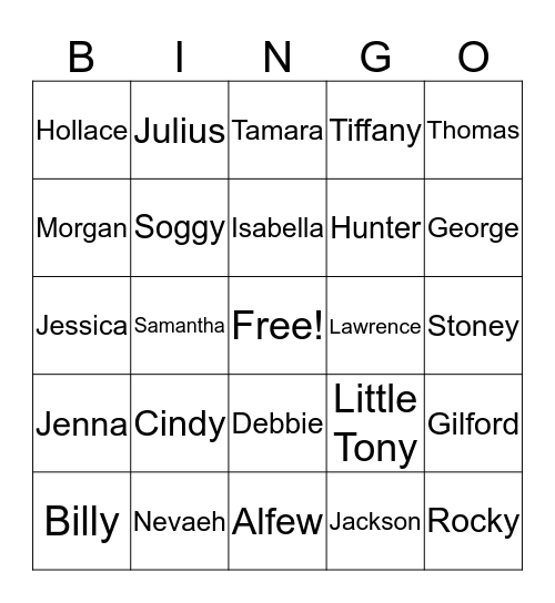 WINNINGHAM BINGO Card