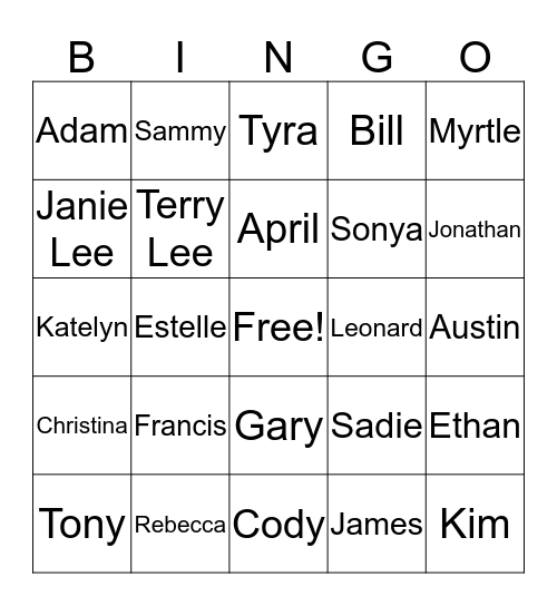 WINNINGHAM BINGO Card