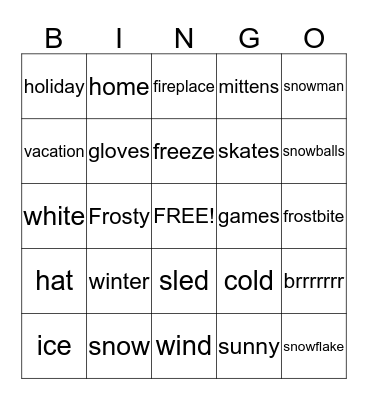 Tis the Season! Bingo Card