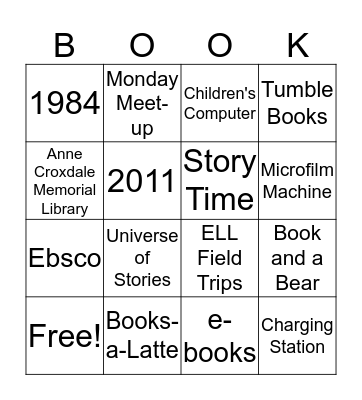 Know Your Library Bingo Card