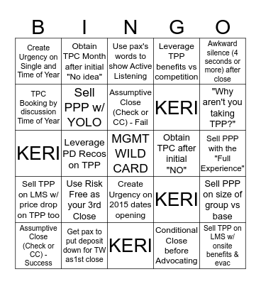 SALES Q1 BINGO EXTRAVAGANZA!!! Bingo Card