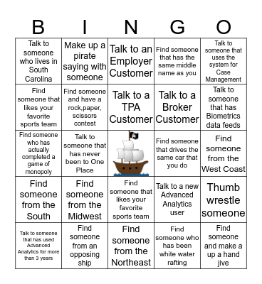 ANALYTICS BINGO Card