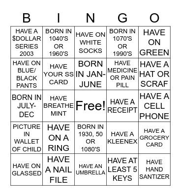 BLUE FLAMES TRAVEL BINGO Card