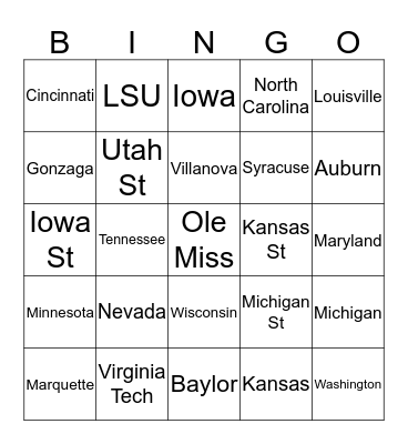 Zeller Madness Bingo 2019 Bingo Card